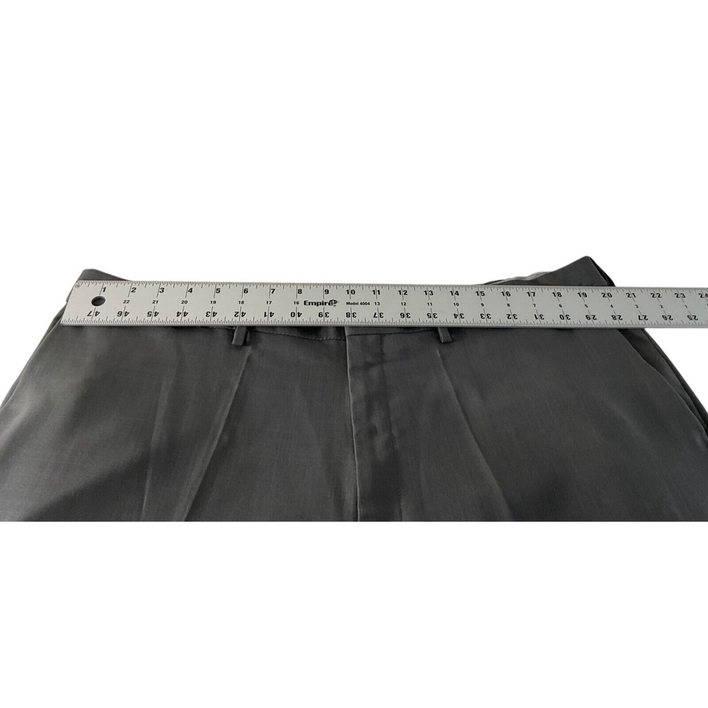 Haggar Classic Fit Premium Stretch Dress Pants 42x32‎ Gray - Picture 3 of 13